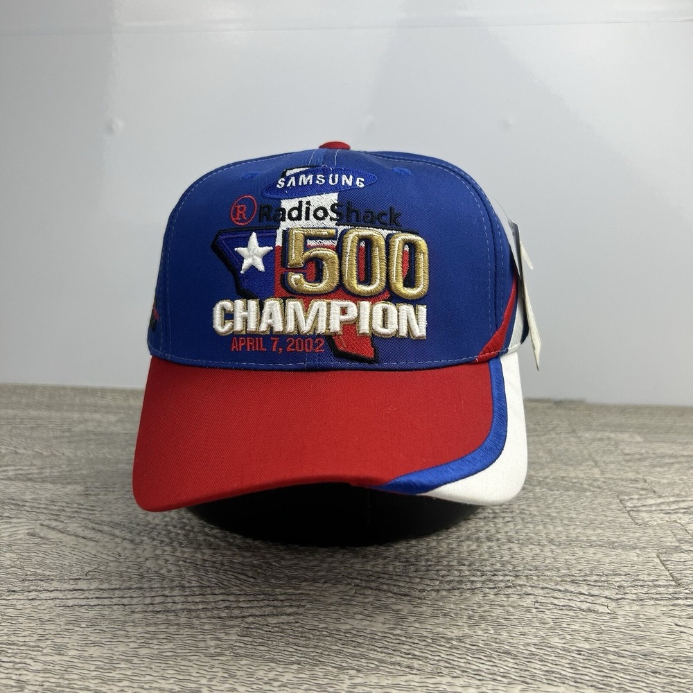 Vintage Radio Shack 500 Race Hat Cap Snap Back Adjustable Blue BRAND NEW Nascar